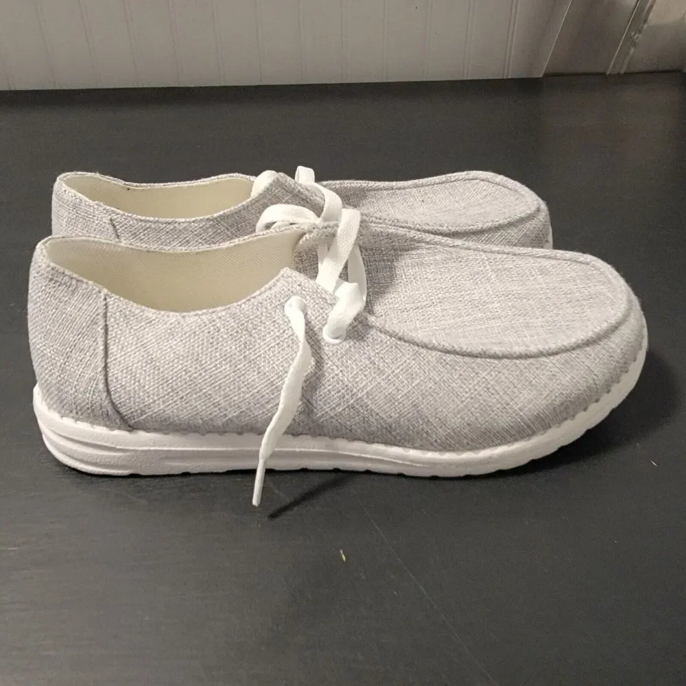 Gray Slip On Loafers Beach Vacation‎ Wallaby Shoes Size Euro 39
